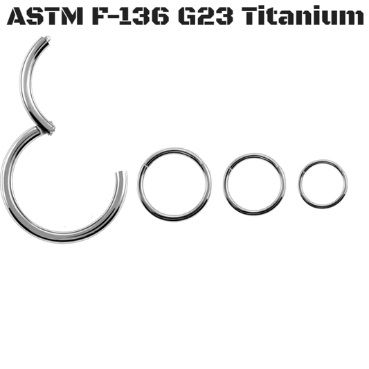 G23 Titanium Clicker ring