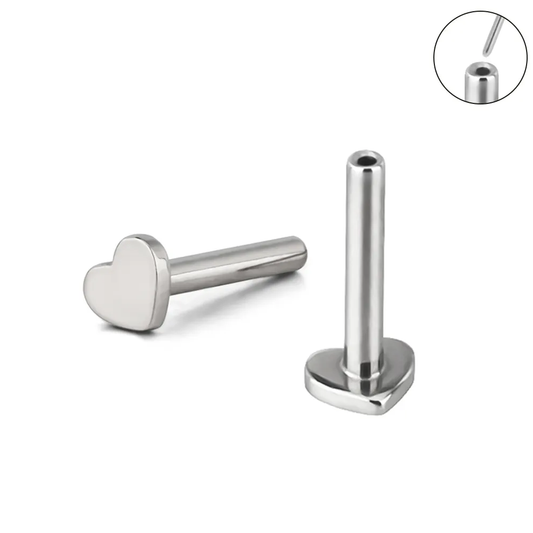 Steel Heart Pushpin Labret