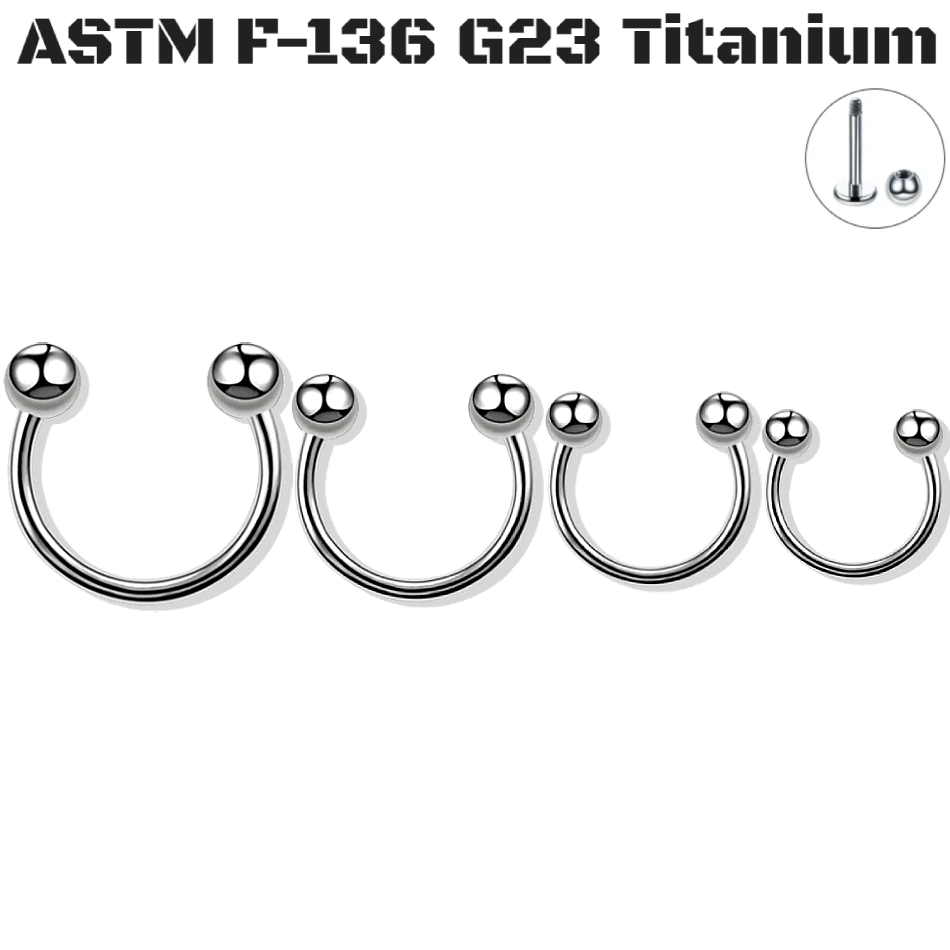 G23 Titanium External Ball Horseshoe