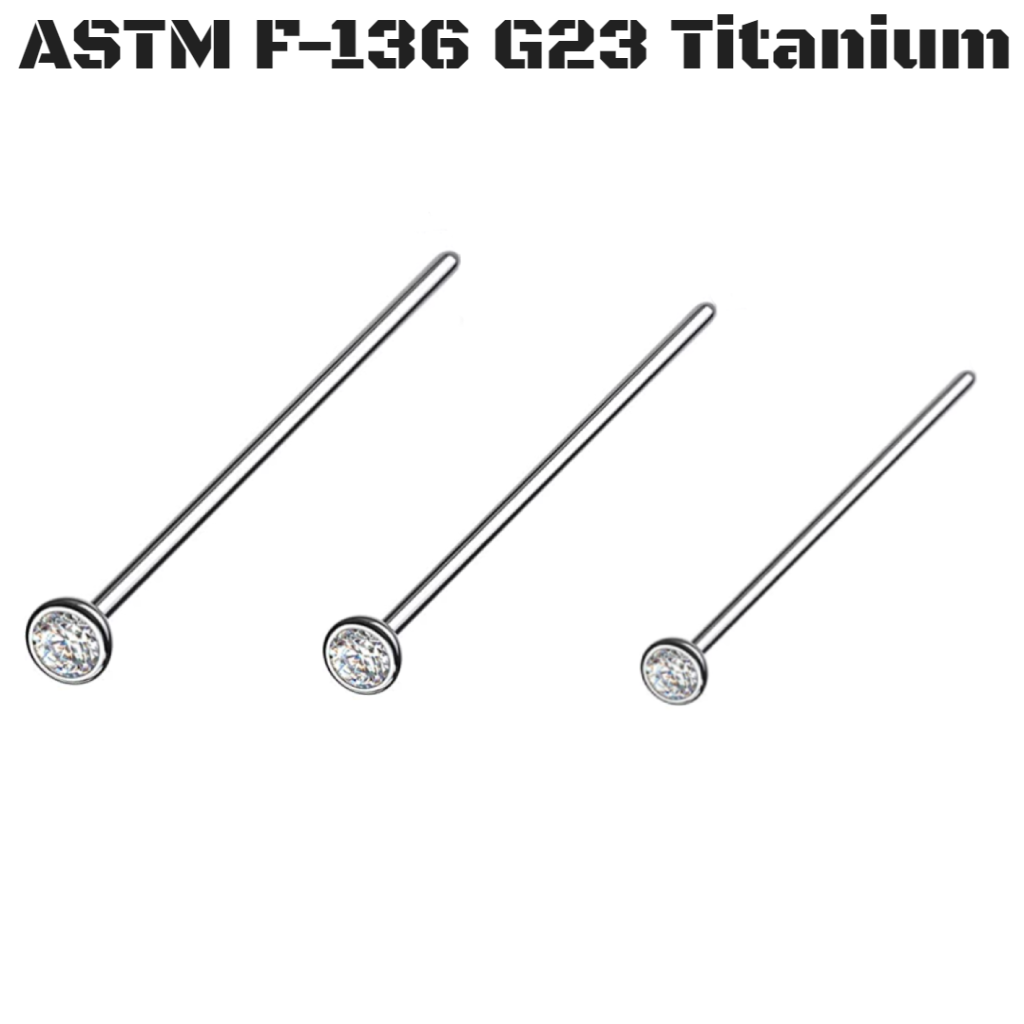 G23 Titanium Bendable Nose Fishtail Pin