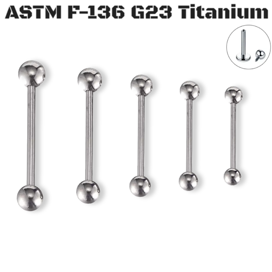 16G G23 Titanium Internal Barbell Piercing