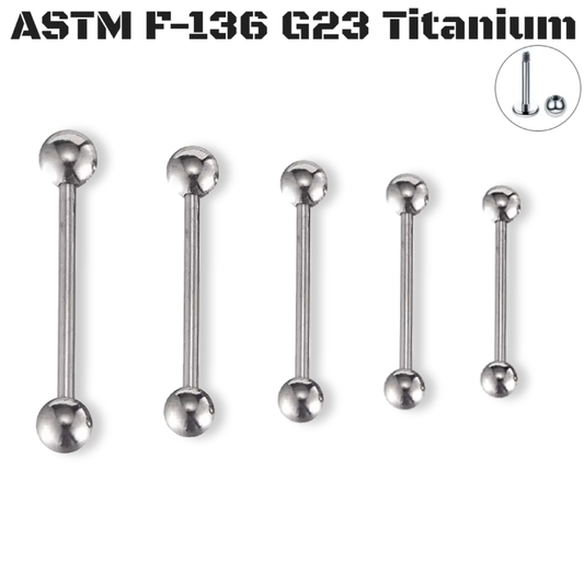 18G G23 External Titanium Barbell