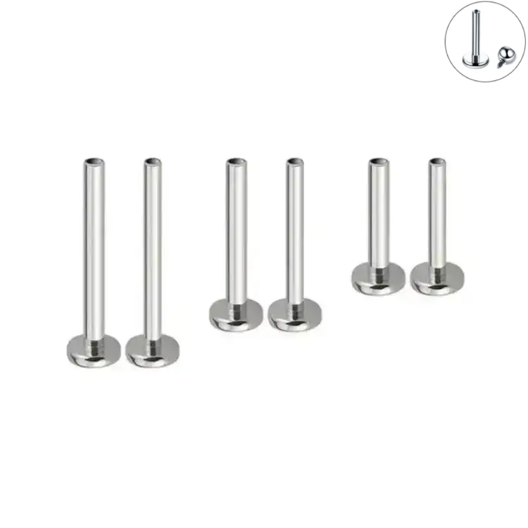 Steel Internal Thread Labret Base